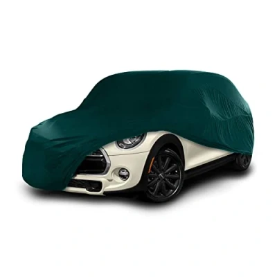 Image de Cosmos Housse de Voiture d&#039;intérieur compatible avec les principales Voitures Citadines, Tissu Élastique, Respirant et Anti Poussière, Doublure Douce, Ajustement Serré, Green