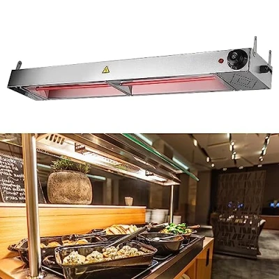 Image de Lampe Chauffe Plat Infrarouge, Commerciale Chauffante pour Cuisine, Restaurant avec Régulation de Température Restaurant, Café, Buffet(1pcs,Size:60cm)