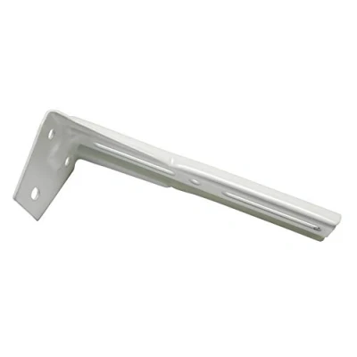 Image de GARDINIA Équerres de fixation pour tringles à 3 rails, Métal, Blanc