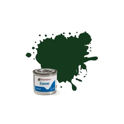 Image de Humbrol 14 ML N 1 Tinlet é Mail Peinture 3 Vert Brunswick (Brillant)