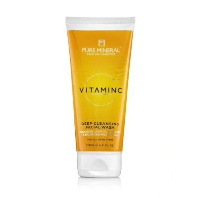 Image de Pure Mineral Nettoyant Visage Nettoyage en Profondeur Minéraux Mer Morte, Vitamine C, Tous Types de Peau, Purifiant Sans silicones, sulfates, parabènes 175ml