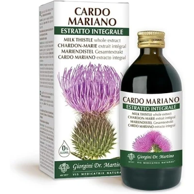 Image de Dr. Giorgini chardon Marie Extrait Intégral 200 ml (Complément alimentaire à base de Marie, 100% sans alcool)
