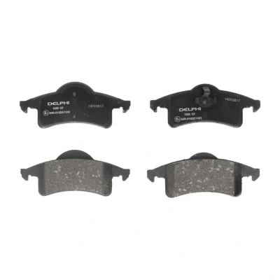 Image de DELPHI LP1558 Jeu de plaquettes frein non préparé pour indicateur d&#039;usure avec tôle anti bruit sans accessoires JEEP: GRAND CHEROKEE 2