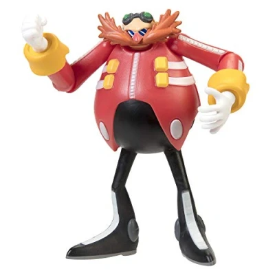 Image de Sonic The Hedgehog Figurine Dr Eggman, articulée Jouet de Collection Authentique avec capacité Pose 6 cm
