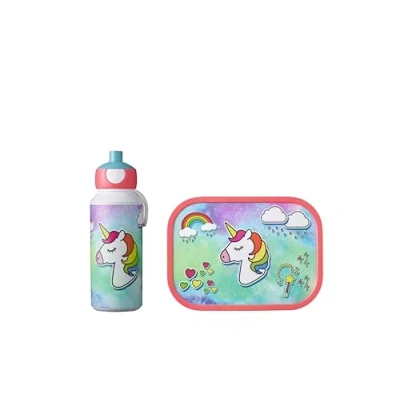 Image de Mepal Lunchset (School Cup &amp; Lunchbox) Campus Pop Up Unicorn
