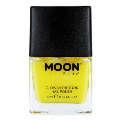 Image de Moon Glow Vernis à ongles phosphorescent phosphorescent, jaune, 10 ml (lot de 1)