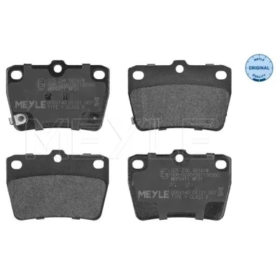 Image de MEYLE 025 236 5614/W Jeu de plaquettes frein ORIGINAL Quality Essieu arrière avec indicateur d&#039;usure tôle anti bruit TOYOTA: RAV4 II SUV