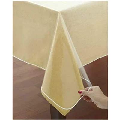 Image de VITA PERFETTA Nappe Transparente Fine Rectangle Protection PVC (140 x 240 cm)