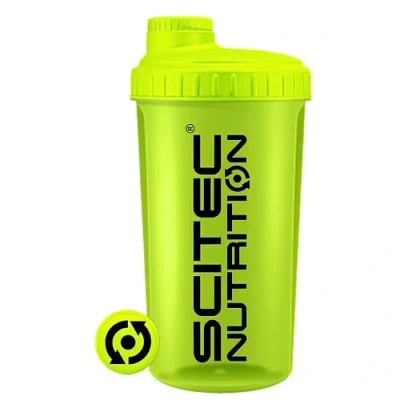 Image de Scitec Nutrition Shaker, Shaker protéiné, sans BPA, 700 ml, Jaune Fluo