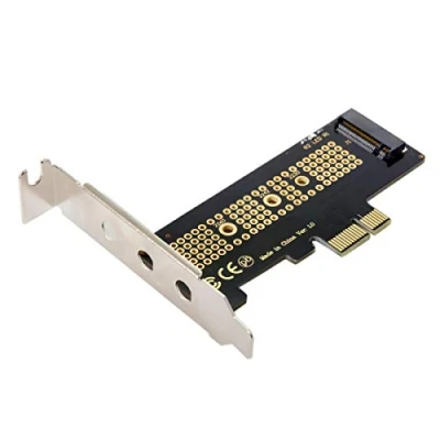 Image de chenyang M.2 NGFF NVME AHCI M Key SSD vers PCIe 3.0 X1 Carte adaptateur PCI Express avec support 8cm/12cm