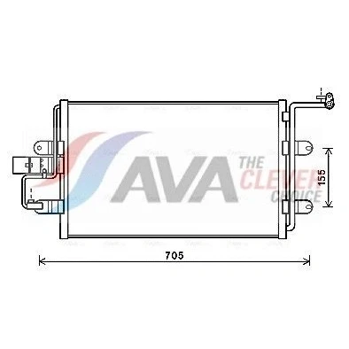 Image de PRASCO AI5130 Condenseur De Clim 13,0 12,8 Aluminium 547 R 134a VOLKSWAGEN: Golf 4, New Beetle 3/5 portes, Bora Berline, AUDI: TT Coupe, A3 portes
