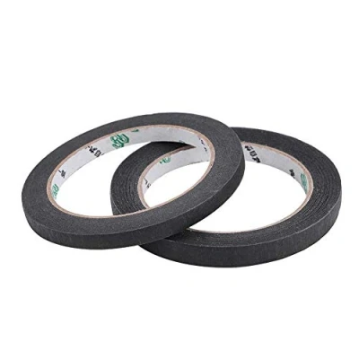 Image de 2pcs Noir Guitare Bande Isol¡§e, Ruban Adh¡§SIF Isolant Accessoires De Ramassage Large Isol¡§e Adh¡§sive Ramassag