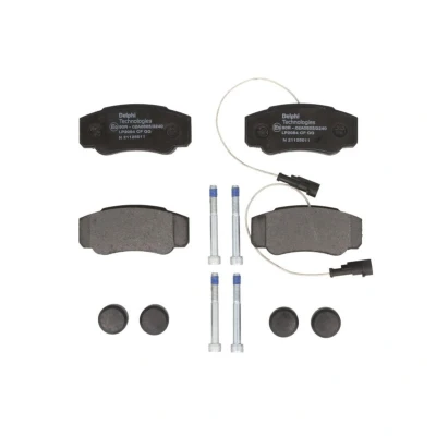 Image de DELPHI LP2054 Jeu de plaquettes frein contact signal d&#039;usure inclus avec tôle anti bruit accessoires NISSAN: Cabstar, NT400 Cabstar
