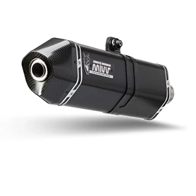 Image de Échappement moto Mivv Speed Edge Slip On acier inoxydable noir Aprilia Tuareg 660