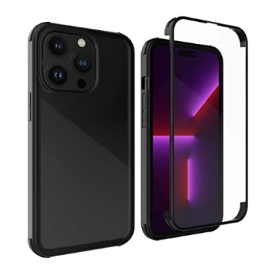 Image de MyGadget Coque à 360 pour iPhone 14 Pro Protection Intégrale Full Body Cover avec Protecteur d&#039;écran Crystal Case Pare Chocs Robuste