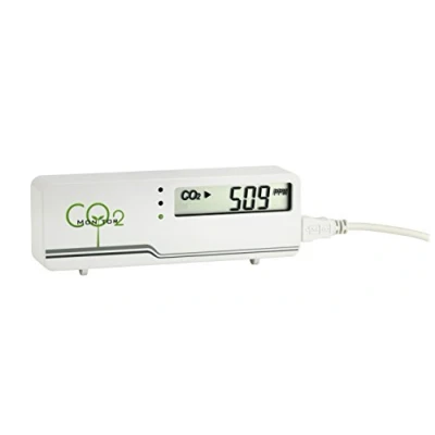Image de TFA Dostmann moniteur de CO2 AIRCO2NTROL MINI, 31.5006.02, LED , surveillance du CO2, la qualité l&#039;air, avec câble USB, blanc