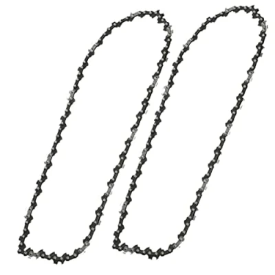 Image de SPARES2GO Lot de 2 chaînes tronçonneuse compatibles avec DeWalt DCM565N1 DCM565P1 30 cm / 45 maillons d&#039;entraînement)