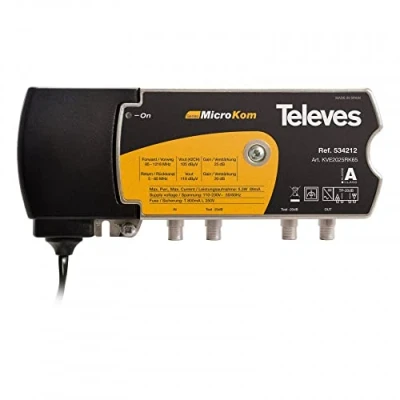 Image de Amplificateur TELEVES T4 Canal de retour Terrestre 5 65 MHz 20 25 dB
