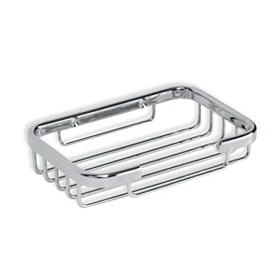 Image de TATAY Étagère douche rectangulaire Krom, 100% acier inoxydable, Laiton, Conception fonctionnelle, avec ouverture frontale, garantie 5 ans. Mesures 20 x 13.5 cm