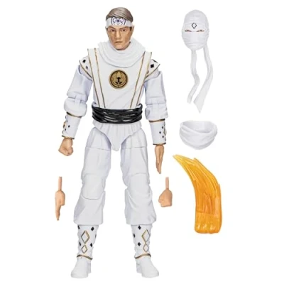 Image de Hasbro Power Rangers x Cobra Kai Ligtning Collection Figurine Morphed Daniel LaRusso White Crane Ranger 15 cm