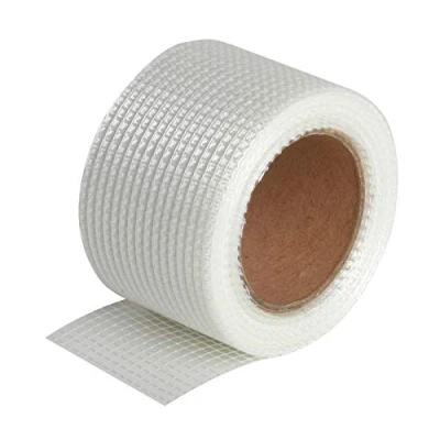 Image de Semin A02652 Bande Grillagée Adhésive pour Réaliser les Joints des Plaques de Plâtre en association avec un Enduit, 20 m