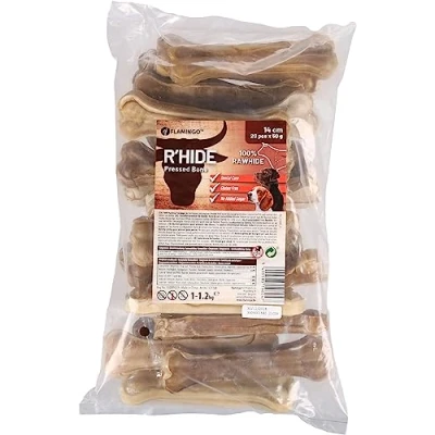Image de Flamingo Friandises pour Chien R&#039;HIDE OS 14CM 20PCS 1,2KG sans Gluten sucres ajoutés Nettoie la Dentition de Votre
