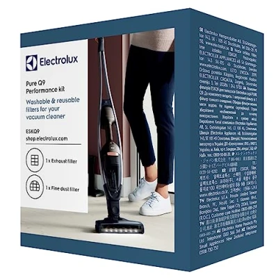 Image de Electrolux, ESKQ9, Performance Kit, Accessoires aspirateur, Filtration optimale, Technologie de filtre lavable, Pour aspirateurs Pure Q9 et UltimateHome 700, à émission fin, Blanc