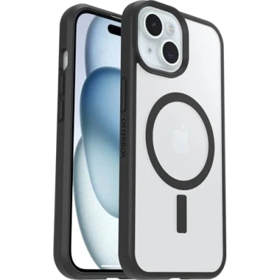 Image de Otterbox React Plastique Back Cover Noir/Transparent Magnétique Apple iPhone 13/14/15/16e