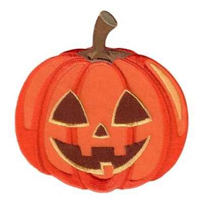 Image de PatchMommy Patch Écusson Brodé Thermocollant en Forme de Citrouille Halloween Pièce Brodée à Coudre ou Coller au fer Repasser pour Enfant et Bébé