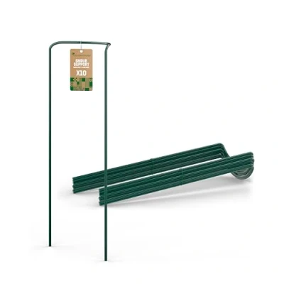 Image de GardenGloss Kit de 10 Tuteur Plante (100cm x 40cm) Supports pour Plantes Grimpantes et Fleurs Aidez Vos à Pousser Pieux Hortensias, Pivoines, Vivaces Plus