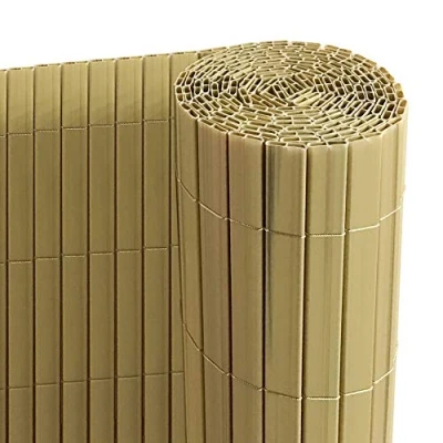 Image de Ribelli PVC Brise Vue pour Terrasse Balcon Jardin Clôture Pare Soleil Coupe Vent, Couleur:Bambou, Articles:Tapis de Protection la Vie privée en PVC, Dimension:80 x 400 cm