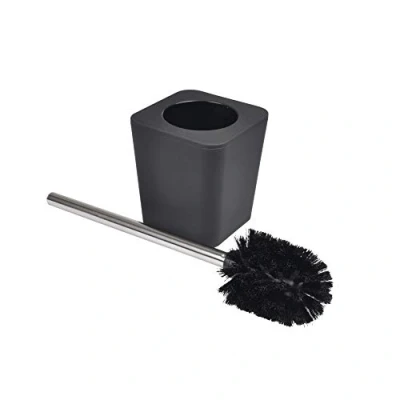 Image de douceur d&#039;intérieur, Brosse Wc (11.6 x 11.6 38.2 cm) Vitamine Noir, Plastique Soft Touch