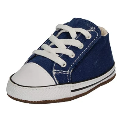Image de Converse Chuck Taylor ALL STAR Cribster MID Chaussons pour bébé enfants, Taille: 18, Navy/natural ivory/white Chaussures