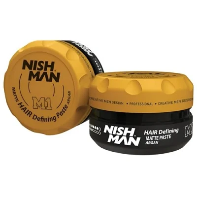 Image de NISHMAN M1 Matte Hair Styling Defining Pâte à l&#039;argan 100 ml