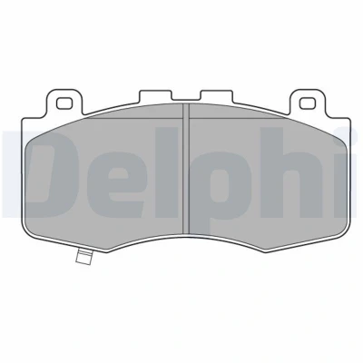 Image de DELPHI LP3631 Jeu de plaquettes frein avec indicateur d&#039;usure tôle anti bruit sans accessoires JEEP: GRAND CHEROKEE 4