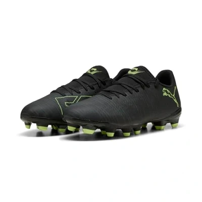 Image de PUMA Mixte Future 8 Play FG/AG Chaussure de Football, Noir pétillant Vert Clair Terrain, 48.5 EU