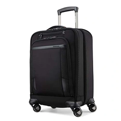 Image de Samsonite Pro Travel Soft Side Valise Extensible avec roulettes pivotantes, Noir, Carry on 21 inch, pivotantes