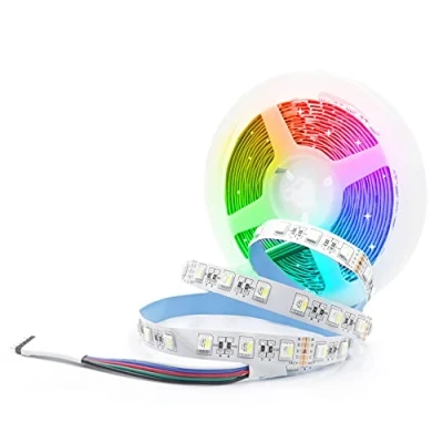 Image de Arote Ruban LED 24V 5050 RGBW RGB+Blanc Froid 4 Couleurs dans 1 Bande 60LEDs / M Multicolore Bandes Lumières IP20 Non étanche
