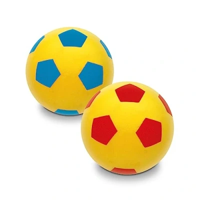 Image de MONDO Toys 140 Ballon en Mousse diamètre Couleurs Mixtes Soft Ball Boule d&#039;éponge 1 Balle Souple, 07851, Multicolor, diametro 14 cm