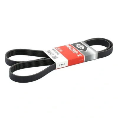 Image de GATES 6PK1613 Courroie Poly V 1613 6 Polyester, EPDM (éthylène propylène diène caoutchouc) RoadMax Value Line AUDI: A4 B7 Avant, Berline