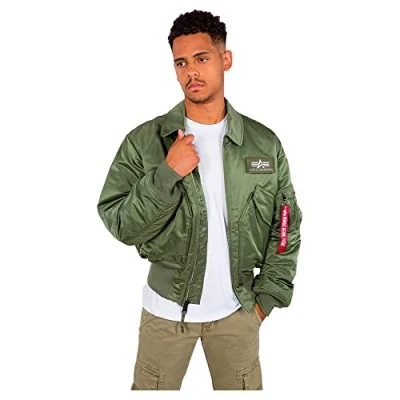 Image de Alpha Industries CWU Blouson Bomber Sage green (10010201), Homme, Taille: Small, (100102 01)