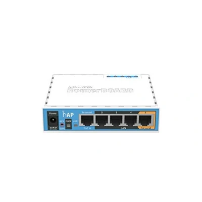 Image de Mikrotik hAP Blanc Connexion Ethernet, supportant l&#039;alimentation Via ce Port (PoE)
