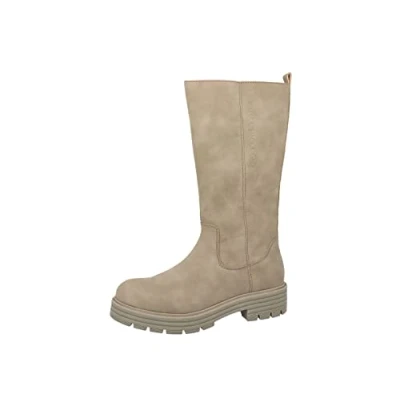 Image de TOM Tailor Bottes à plateau, Femme, Taille: 39, Fango Polyuréthane