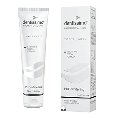 Image de Dentissimo Premium Pro Whitening Toothpaste, Helps To Minimise Sensitivity And White Spots, 75ml