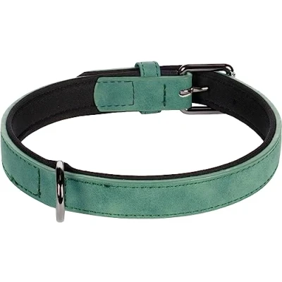 Image de Flamingo Collier de Chien 36 44 cm M Ajustable Similicuir avec Doublure intérieure en néoprène Doux Anti Traction très Confortable pour Votre