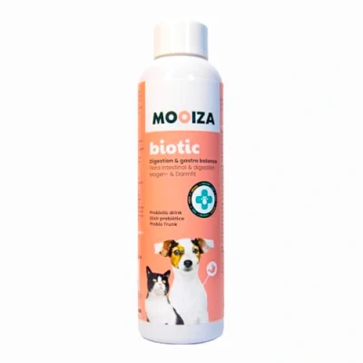 Image de MOOIZA Biotic Probio Probiotique chiens et chats flore intestinale Soutien gastro intestinal naturel Elixir d&#039;herbes fermentées probiotiques lactés Digestion saine, renforce le système