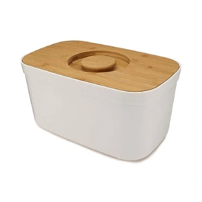 Image de Joseph Bread Bin with Chopping Board White