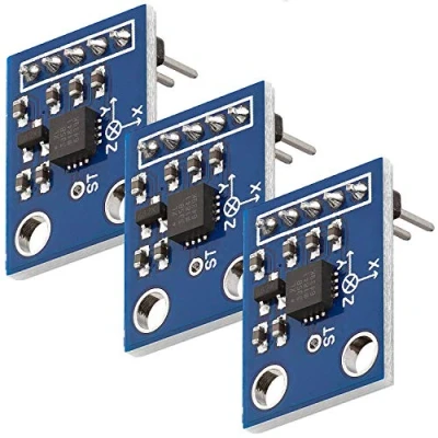 Image de AZDelivery 3 x GY 61 compatible avec ADXL335 Module capteur d&#039;angle d&#039;accéléromètre Arduino et Raspberry Pi y compris un eBook