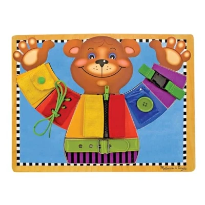 Image de Melissa &amp; Doug Planche D’Aptitudes, d&#039;activitées Montessori, Jouet éducatif en bois, Busy board, de développement et d&#039;apprentissage précoce, Cadeau pour garçons filles 2 5 ans