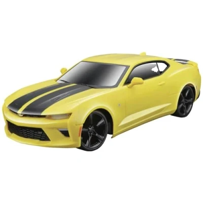 Image de Maisto Tech R/C Chevrolet Camaro SS Voiture télécommandée à l&#039;échelle 1/24 2,4 GHz avec poignée Pistolet Commande partir de 5 Ans 20 cm Jaune (581516)